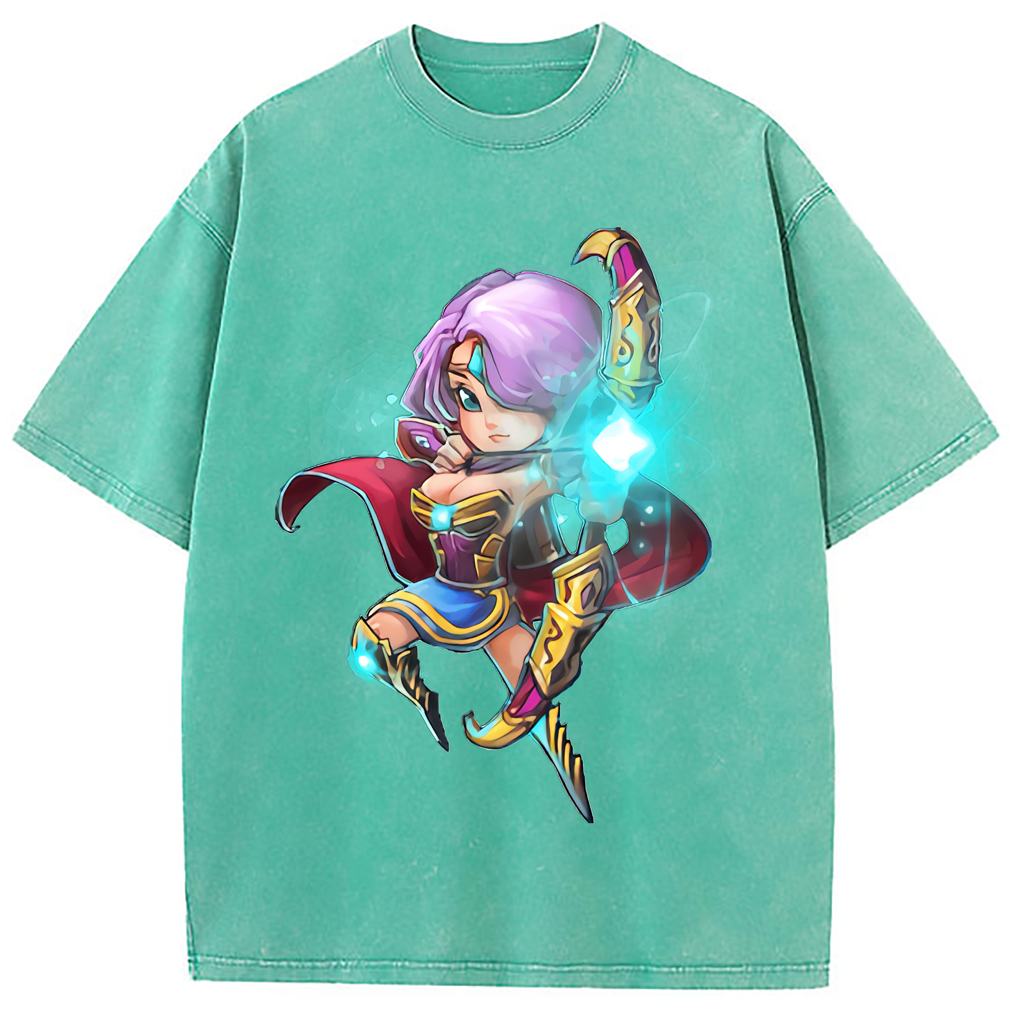 （画像用） リーグ・オブ・レジェンド League of Legends LOL 綿100% ヴィンテージ風 半袖Tシャツ（フロントプリント）